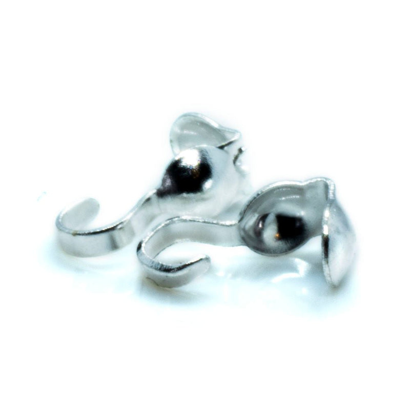 Load image into Gallery viewer, Carlotte Clamps 4mm Silver plated - Affordable Jewellery Supplies
