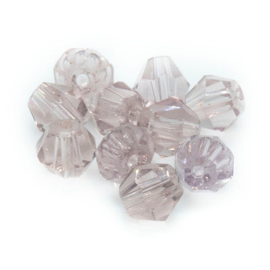 Crystal Glass Faceted Bicone 3mm Light Amethyst - Affordable Jewellery Supplies