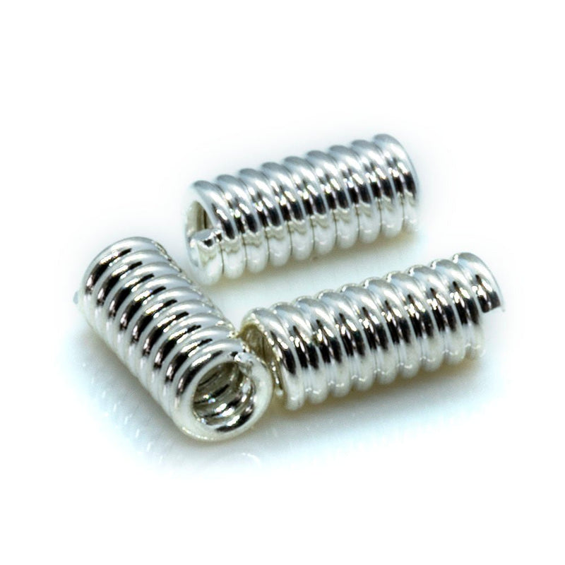 Load image into Gallery viewer, Coil 4mm x 2mm Silver plated - Affordable Jewellery Supplies

