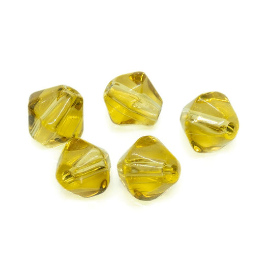 Crystal Glass Bicone 4mm Topaz - Affordable Jewellery Supplies