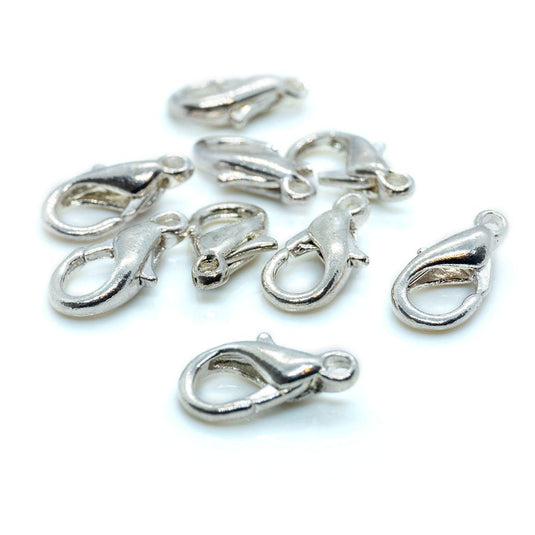 Lobster Claw Clasp 12mm Silver Plated - Affordable Jewellery Supplies